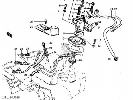 OIL PUMP - T350 1969 1970 1971 1972 (?) (?) (R) (J) USA (E03)