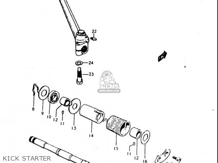 KICK STARTER - T350 1969 1970 1971 1972 (?) (?) (R) (J) USA (E03)