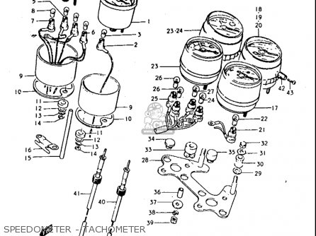 SPEEDOMETER - TACHOMETER - T350 1969 1970 1971 1972 (?) (?) (R) (J) USA (E03)