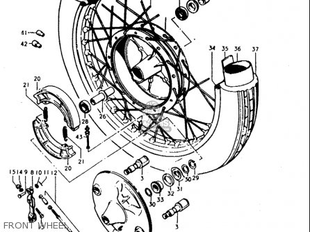 FRONT WHEEL - T350 1969 1970 1971 1972 (?) (?) (R) (J) USA (E03)
