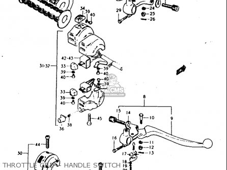 THROTTLE GRIP - HANDLE SWITCH - T350 1969 1970 1971 1972 (?) (?) (R) (J) USA (E03)