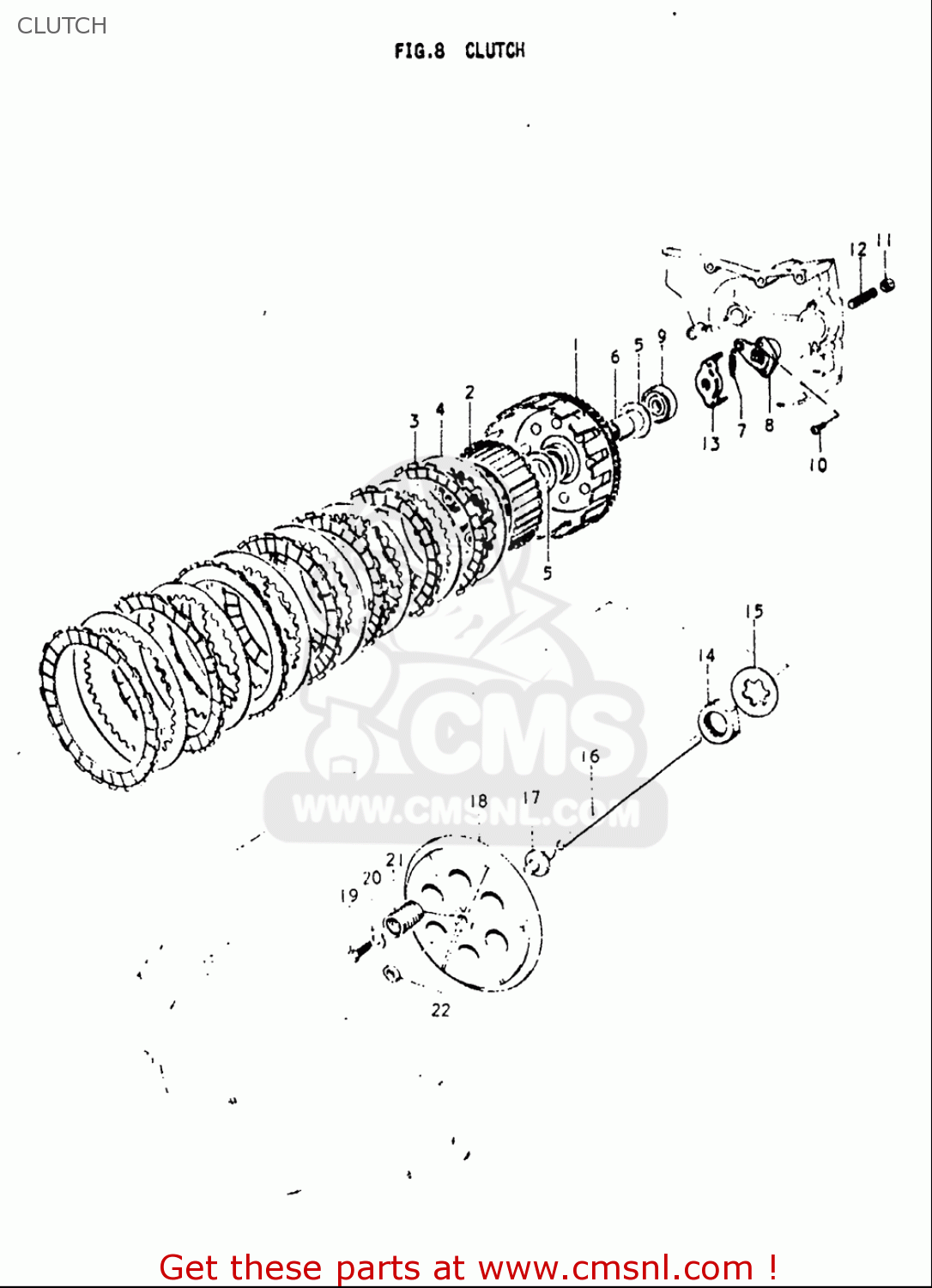 CLUTCH T500 1968 1969 1970 USA (E03)