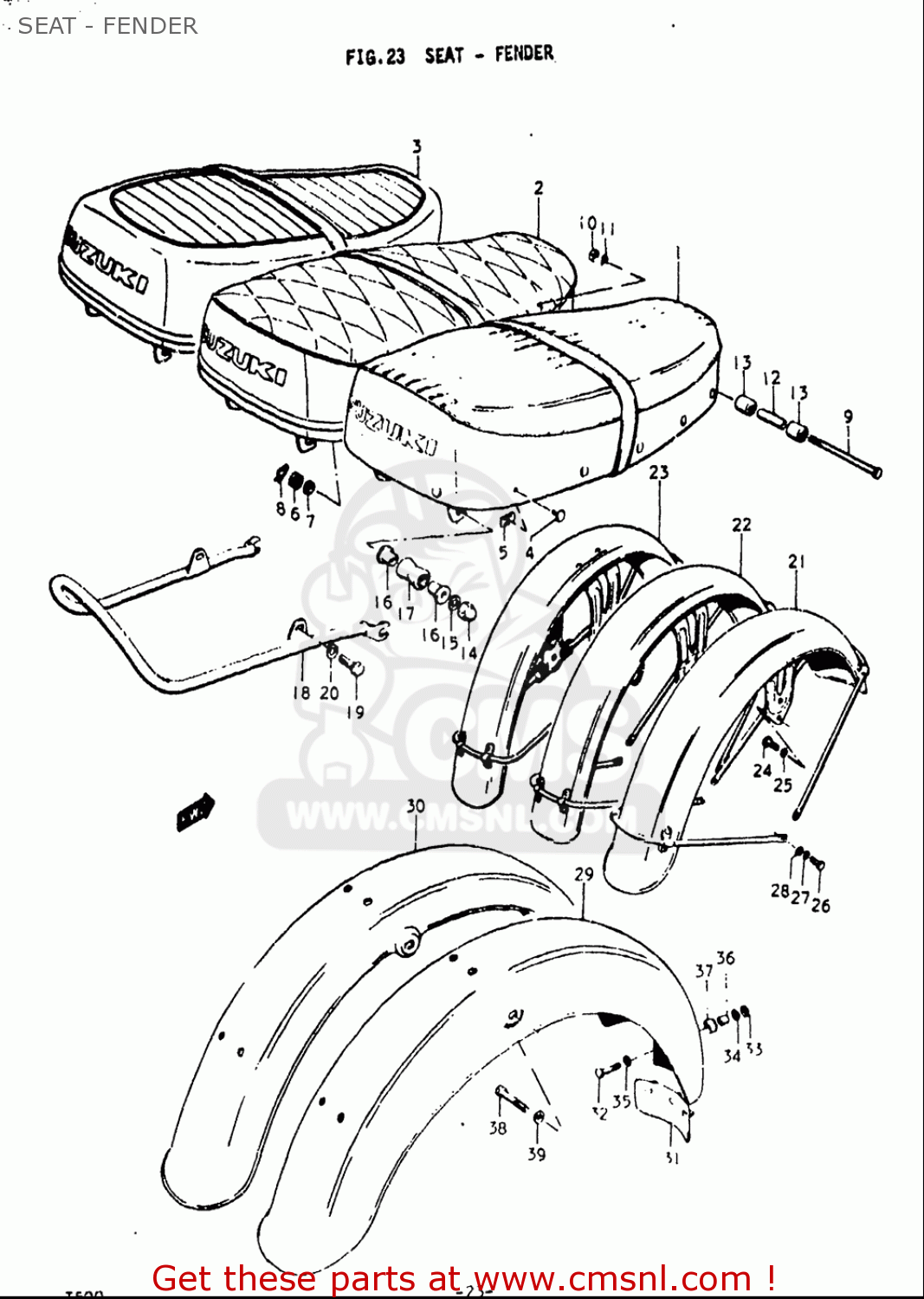 SEAT - FENDER T500 1968 1969 1970 USA (E03)