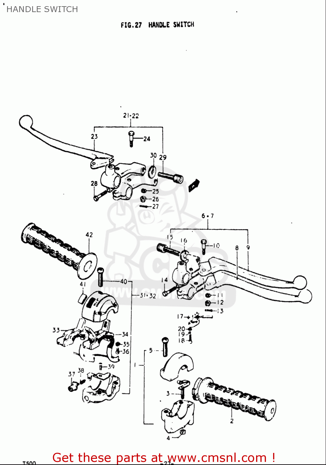 HANDLE SWITCH T500 1968 1969 1970 USA (E03)