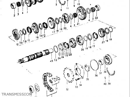 TRANSMISSION - T500 1968 1969 1970 USA (E03)