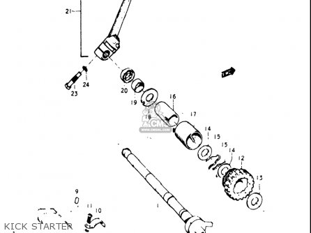 KICK STARTER - T500 1968 1969 1970 USA (E03)