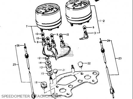 SPEEDOMETER - TACHOMETER - T500 1968 1969 1970 USA (E03)