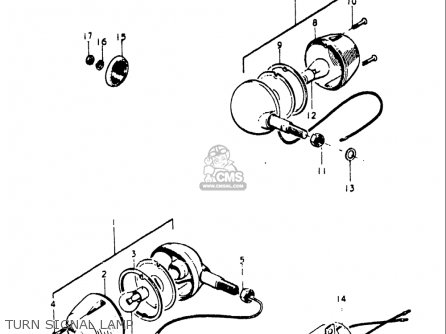 TURN SIGNAL LAMP - T500 1968 1969 1970 USA (E03)