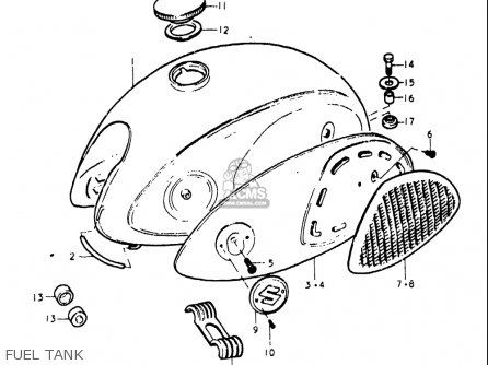 FUEL TANK - T500 1968 1969 1970 USA (E03)