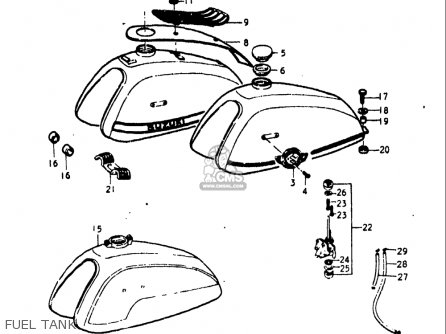 FUEL TANK - T500 1968 1969 1970 USA (E03)