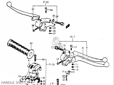 HANDLE SWITCH - T500 1968 1969 1970 USA (E03)