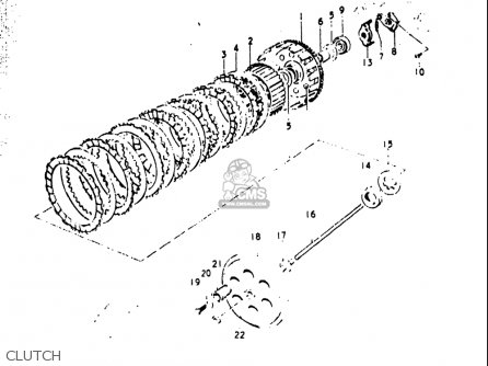 CLUTCH - T500 1971 1972 1973 1974 1975 (R) (J) (K) (L) (M) USA (E03)