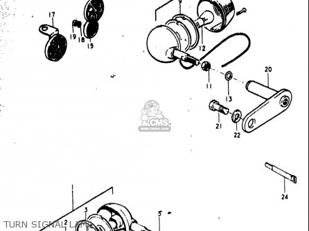 TURN SIGNAL LAMP - T500 1971 1972 1973 1974 1975 (R) (J) (K) (L) (M) USA (E03)