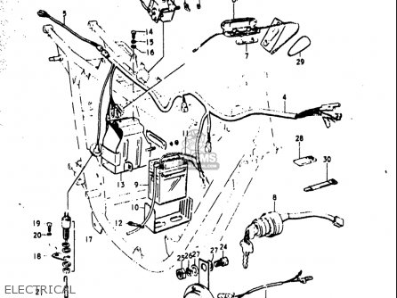 ELECTRICAL - T500 1971 1972 1973 1974 1975 (R) (J) (K) (L) (M) USA (E03)