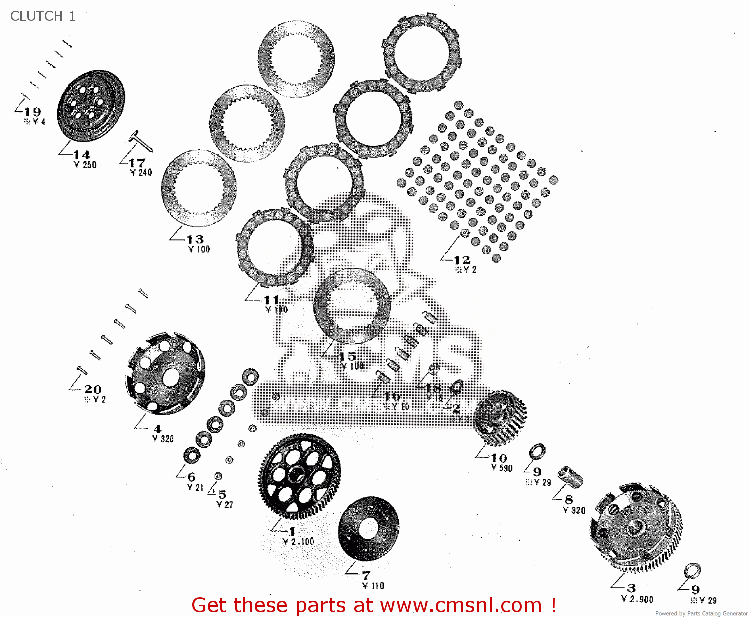 CLUTCH 1 TA250 TWIN ACE 1960