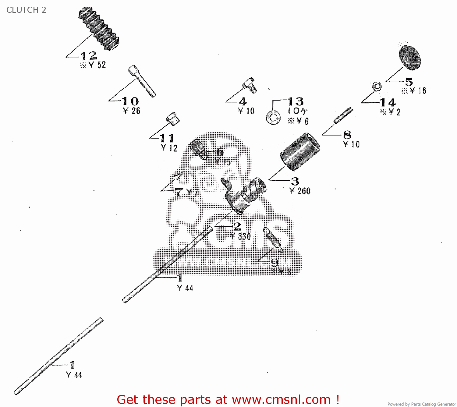 CLUTCH 2 TA250 TWIN ACE 1960