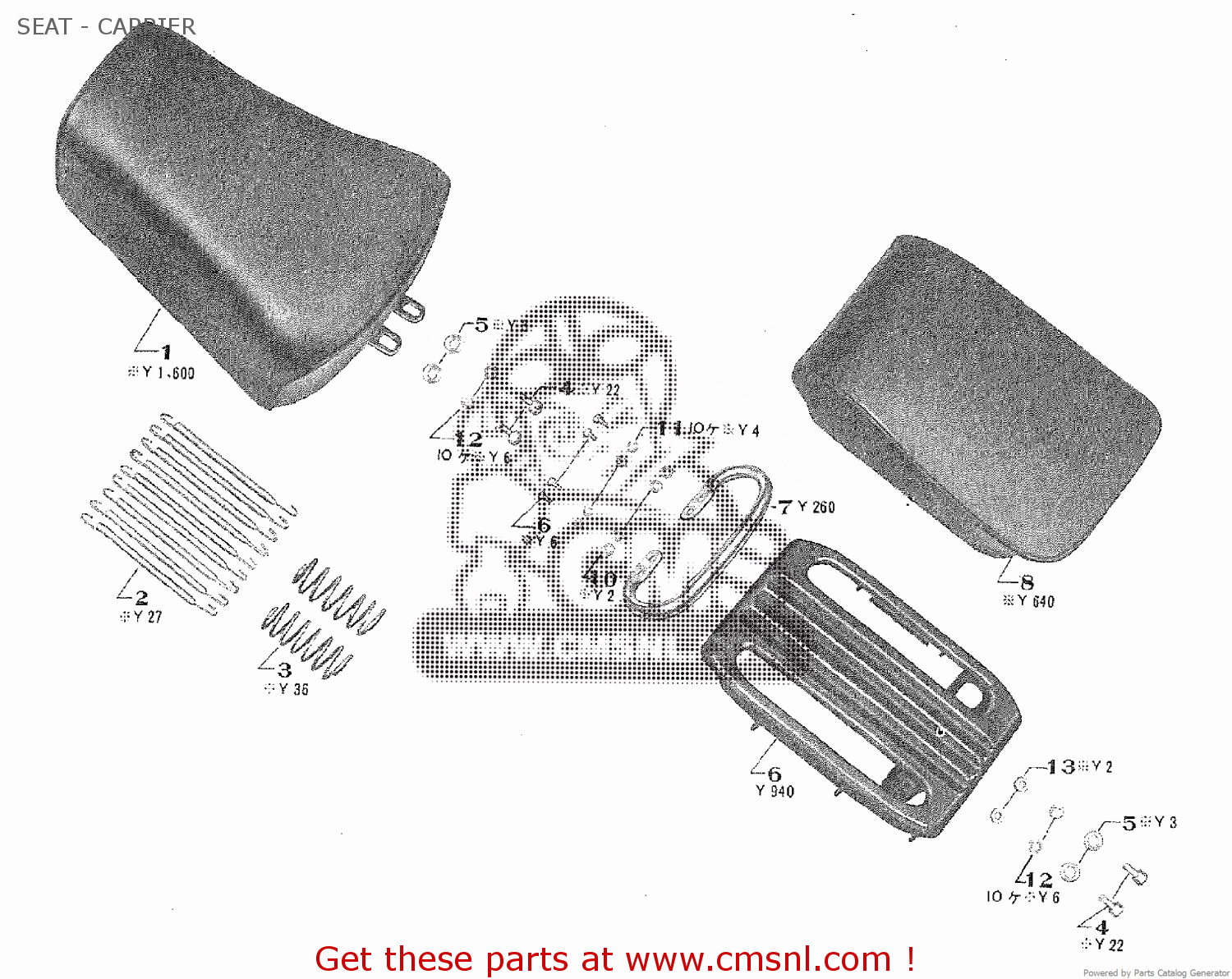SEAT - CARRIER TA250 TWIN ACE 1960