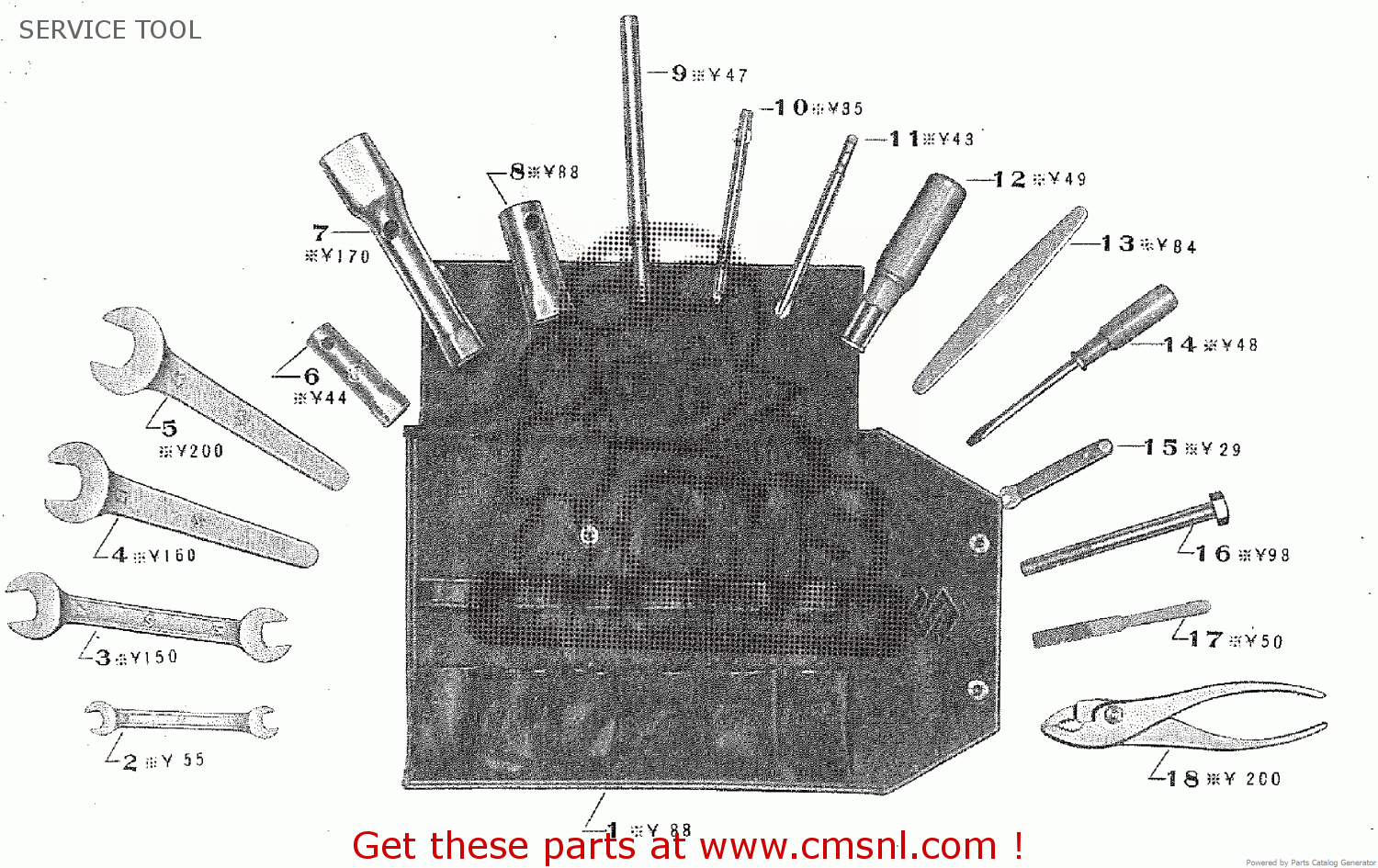SERVICE TOOL TA250 TWIN ACE 1960