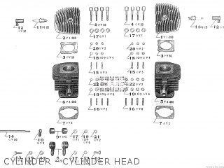 CYLINDER - CYLINDER HEAD - TA250 TWIN ACE 1960