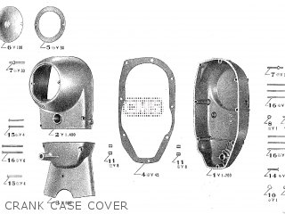 CRANK CASE COVER - TA250 TWIN ACE 1960