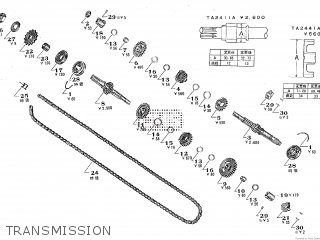 TRANSMISSION - TA250 TWIN ACE 1960
