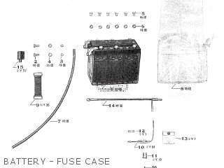 BATTERY - FUSE CASE - TA250 TWIN ACE 1960