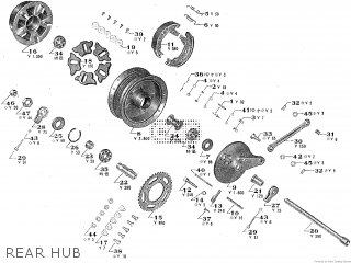 REAR HUB - TA250 TWIN ACE 1960