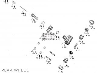 REAR WHEEL - TA250 TWIN ACE 1960