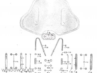 WINDOW PLATE - TA250 TWIN ACE 1960