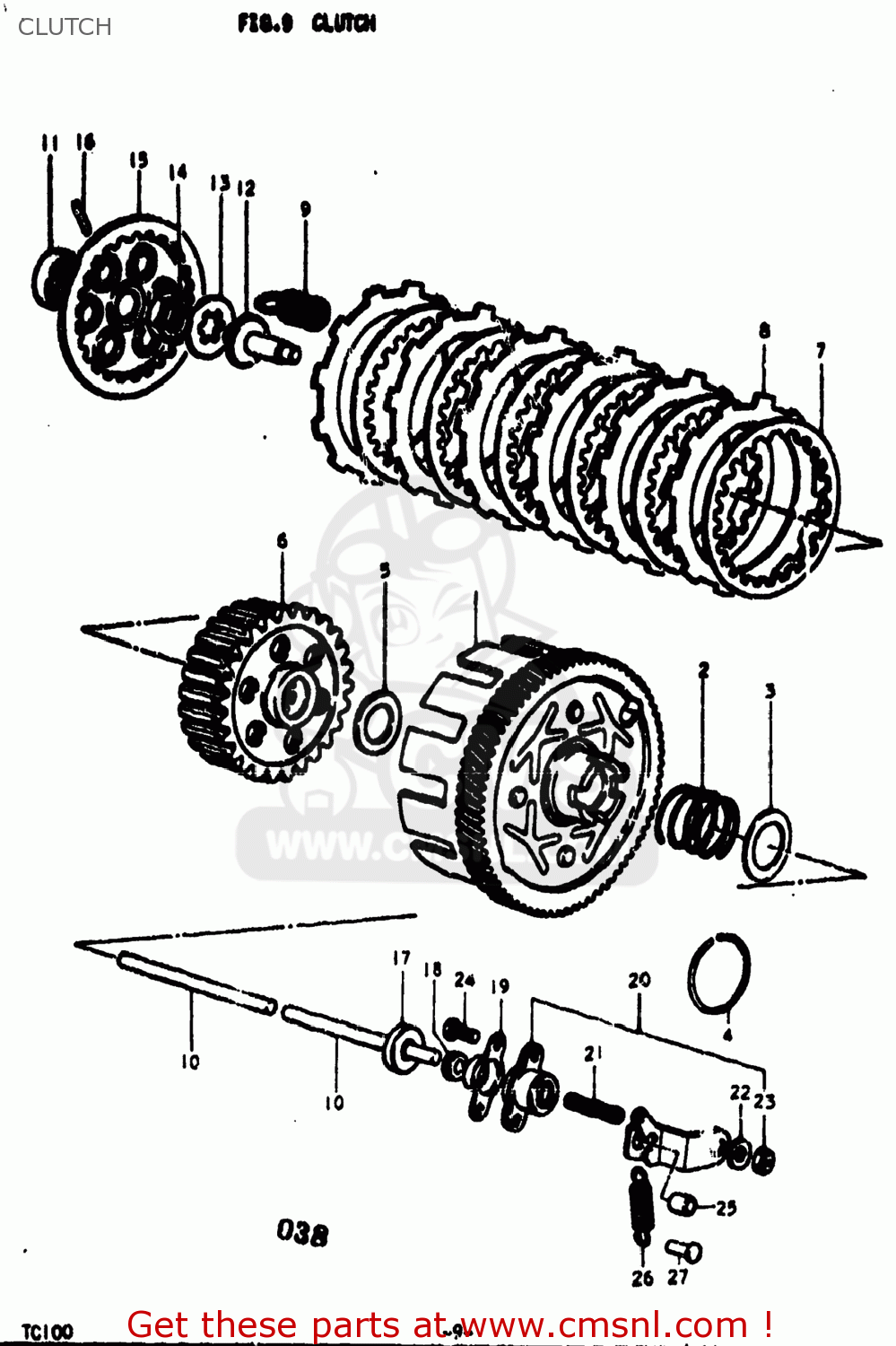 CLUTCH TC100 1973 (K) USA (E03)