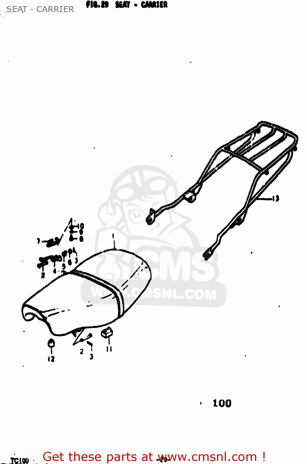 SEAT - CARRIER TC100 1973 (K) USA (E03)