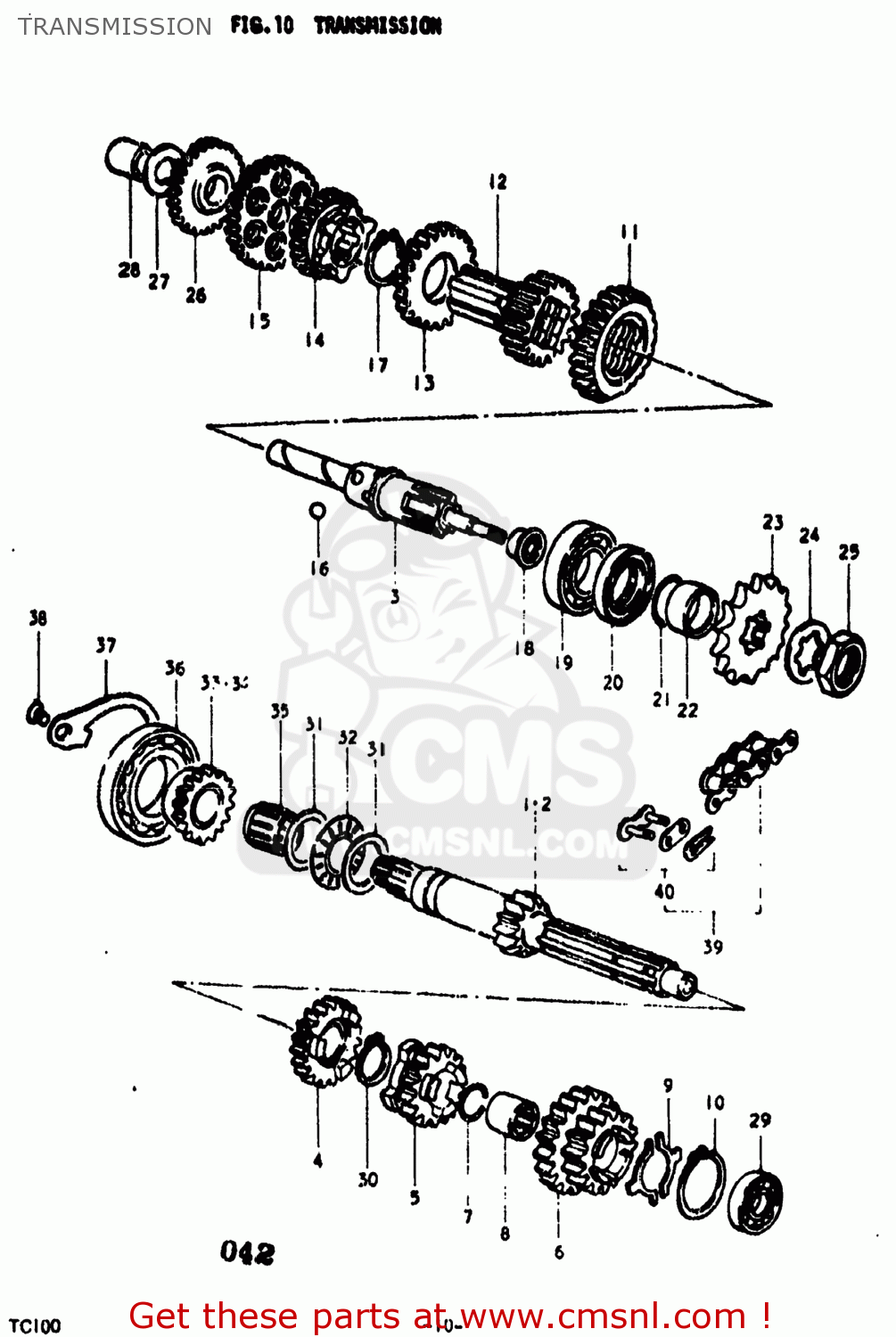 TRANSMISSION TC100 1973 (K) USA (E03)