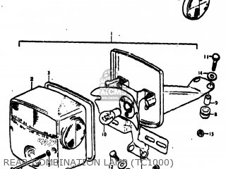 REAR COMBINATION LAMP (TC1000) - TC100 1974 (L) USA (E03)