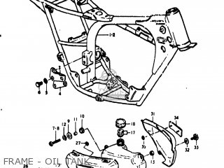 FRAME - OIL TANK - TC100 1975 (M) USA (E03)