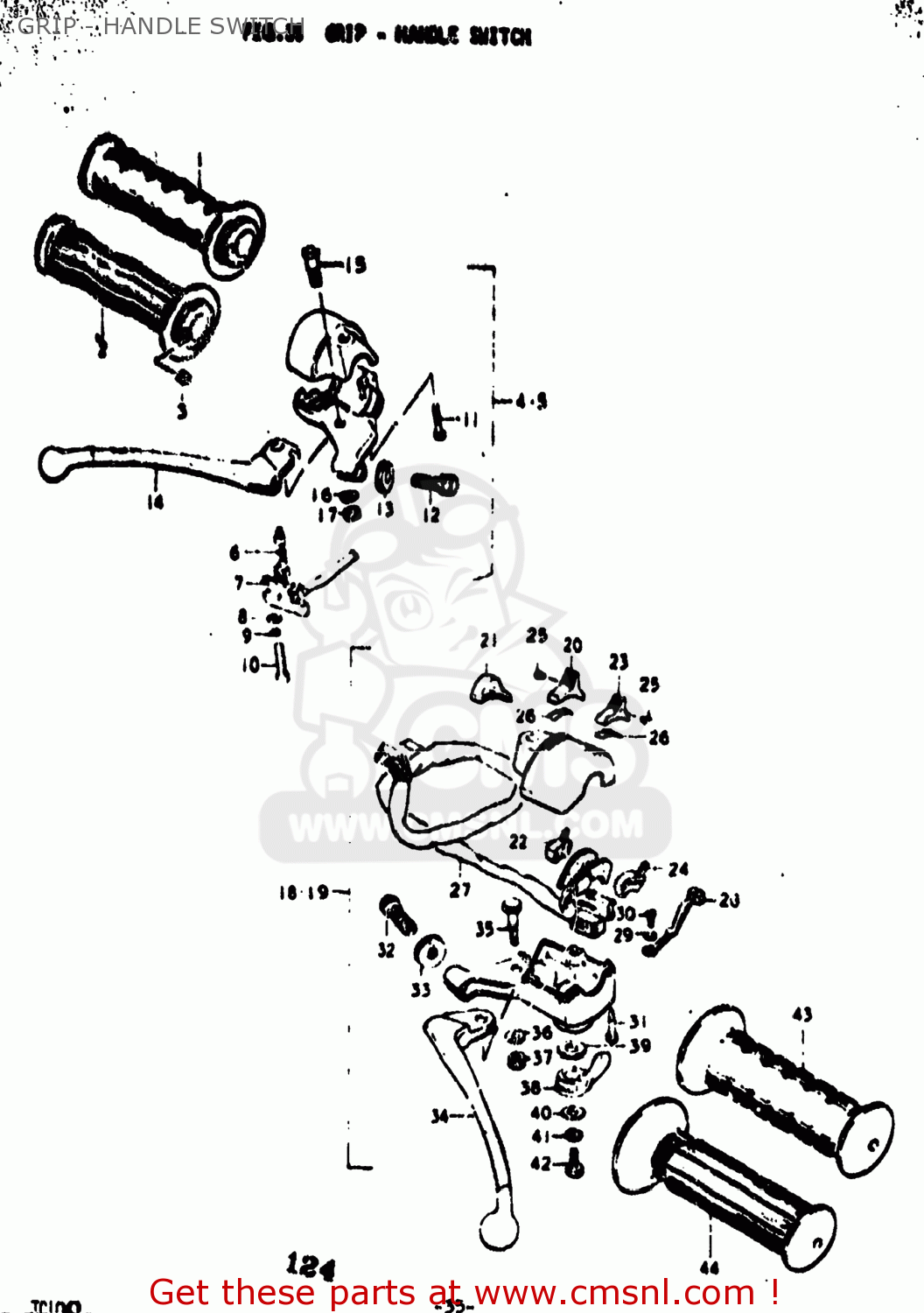 GRIP - HANDLE SWITCH TC100 1976 (A) USA (E03)