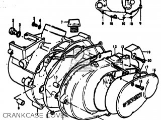 CRANKCASE COVER - TC100 1976 (A) USA (E03)