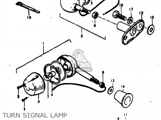 TURN SIGNAL LAMP - TC100 1976 (A) USA (E03)