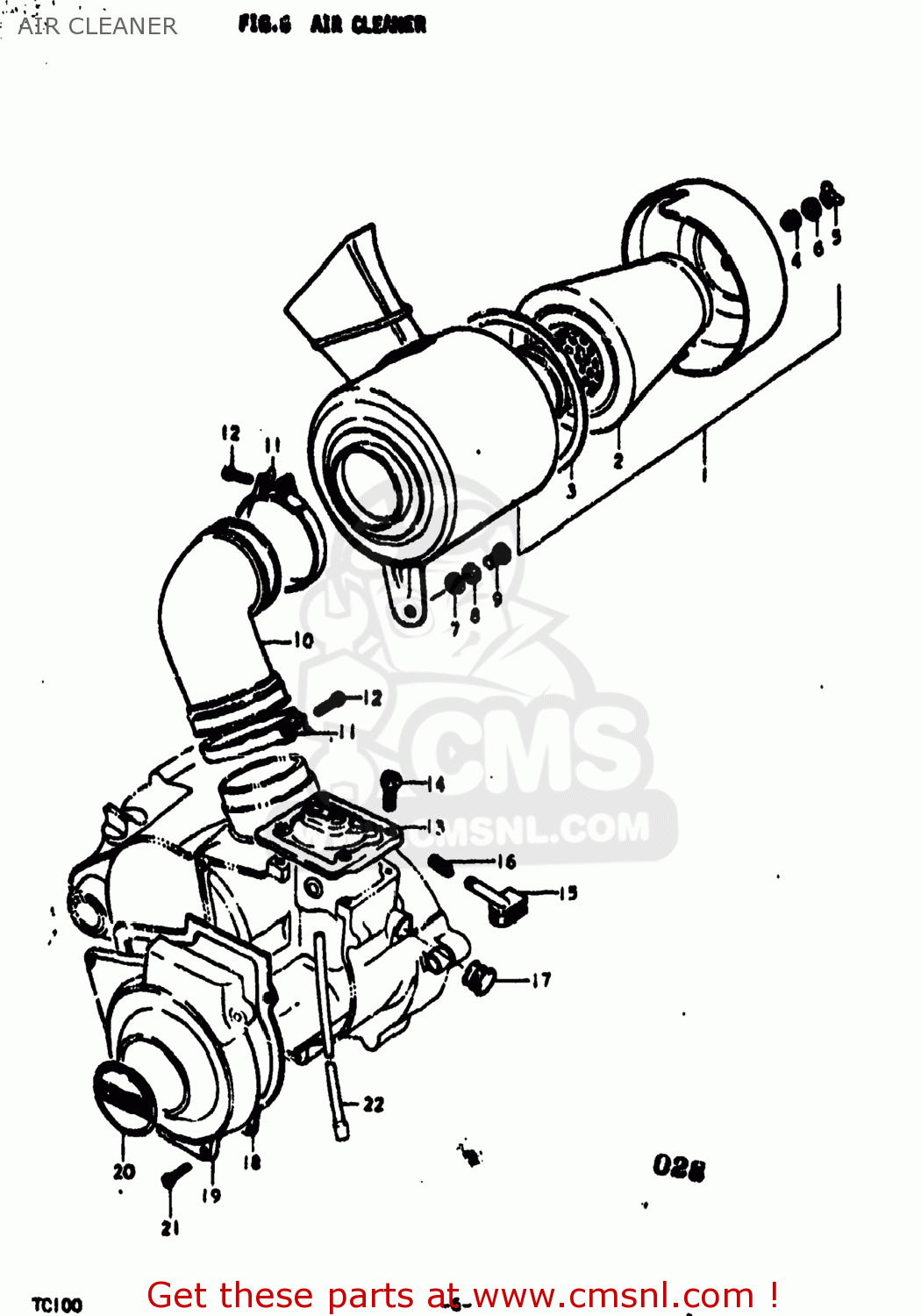 AIR CLEANER TC100 1977 (B) USA (E03)