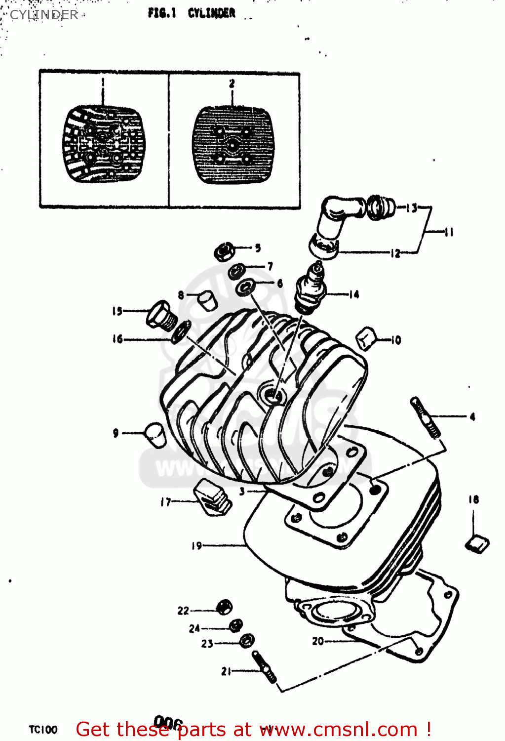 CYLINDER TC100 1977 (B) USA (E03)