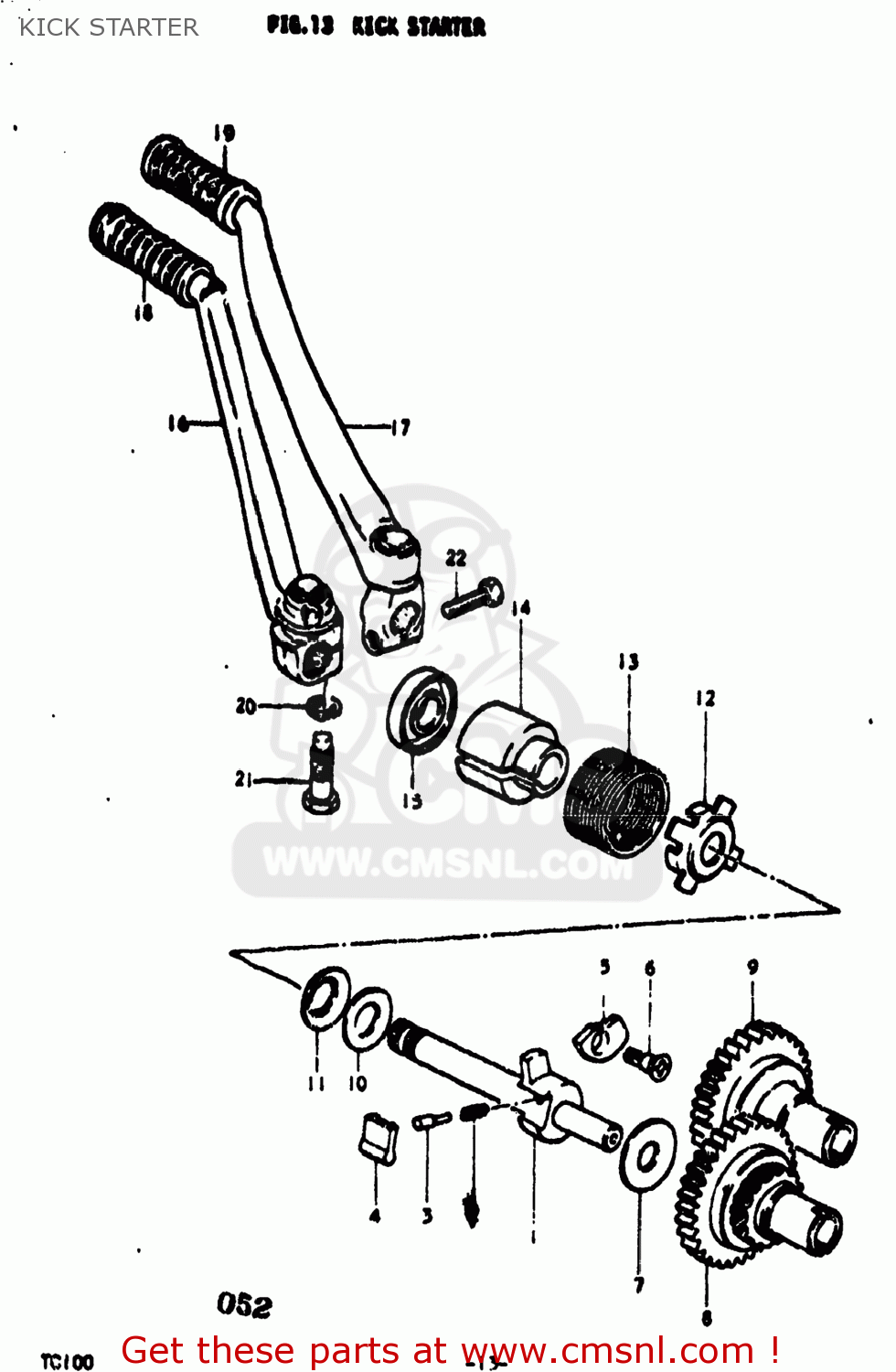 KICK STARTER TC100 1977 (B) USA (E03)