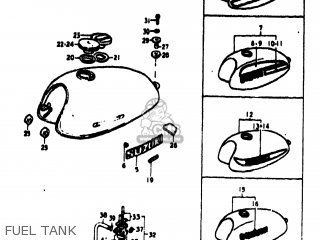 FUEL TANK - TC100 1977 (B) USA (E03)