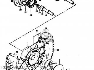 REAR WHEEL - TC100 1977 (B) USA (E03)