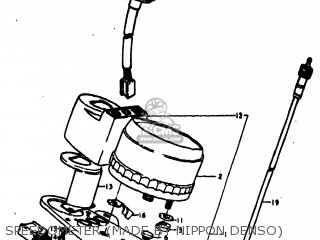 SPEEDOMETER (MADE BY NIPPON DENSO) - TC100 1977 (B) USA (E03)