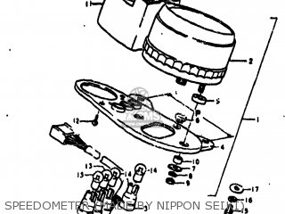 SPEEDOMETER (MADE BY NIPPON SEIKI) - TC100 1977 (B) USA (E03)