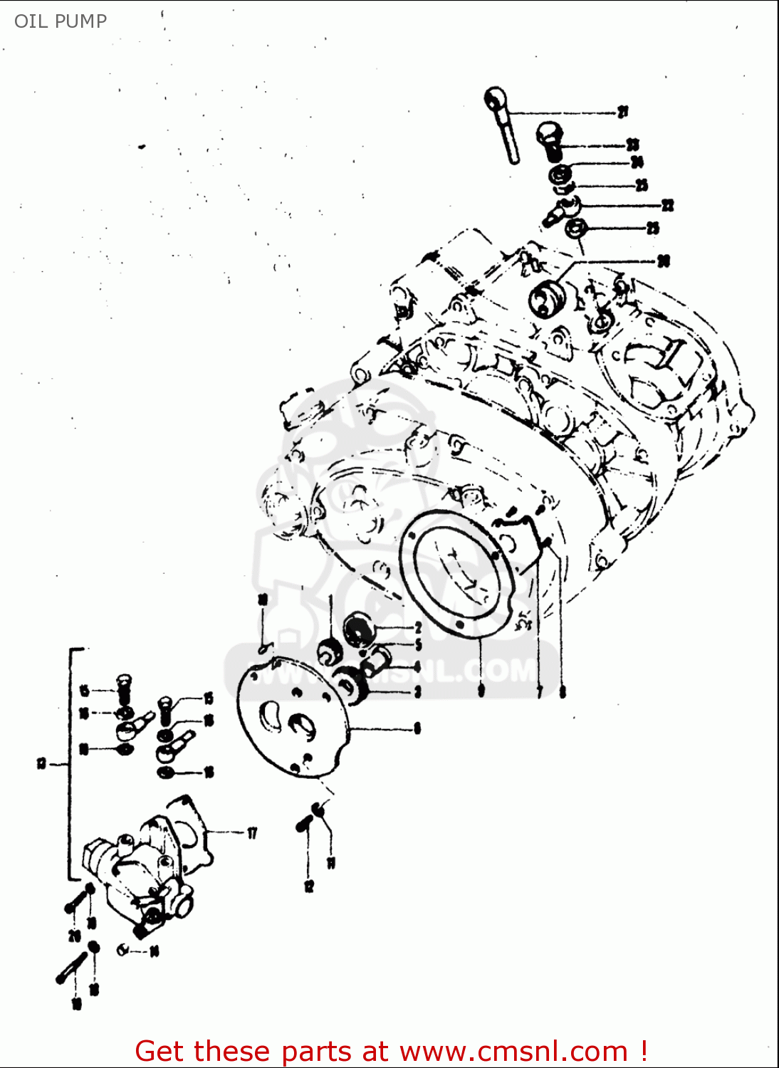 OIL PUMP TC120 1971 (R) USA (E03)
