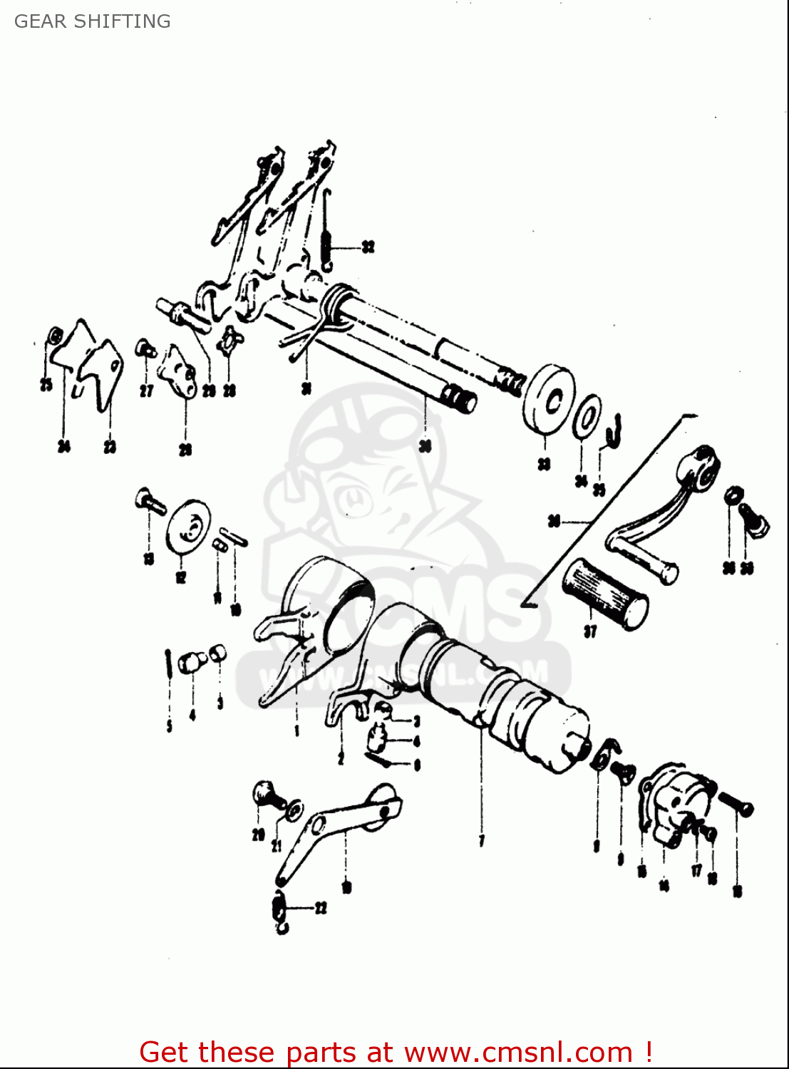 GEAR SHIFTING TC120 1971 (R) USA (E03)