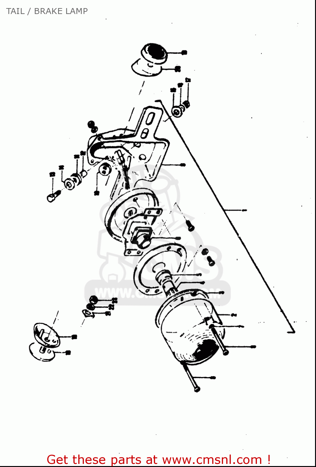 TAIL / BRAKE LAMP TC120 1971 (R) USA (E03)