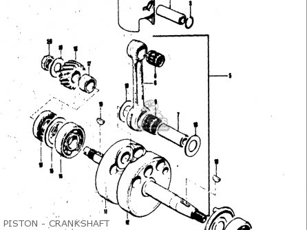 PISTON - CRANKSHAFT - TC120 1971 (R) USA (E03)