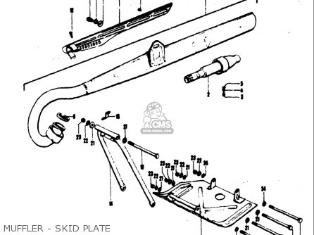 MUFFLER - SKID PLATE - TC120 1971 (R) USA (E03)