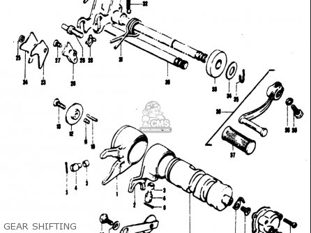 GEAR SHIFTING - TC120 1971 (R) USA (E03)